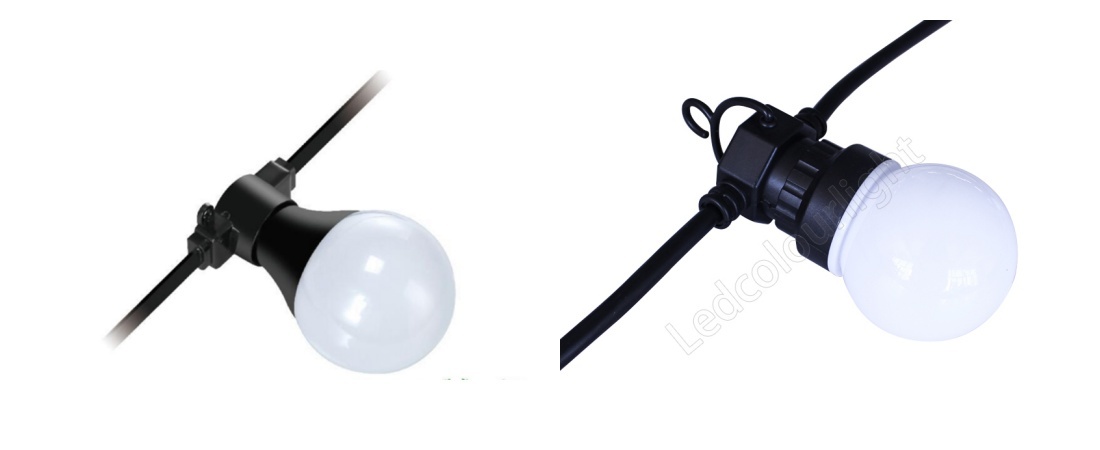 360 Degree 80mm DMX Bulb Light RGB RGBW Festoon LED Pixel String Light
