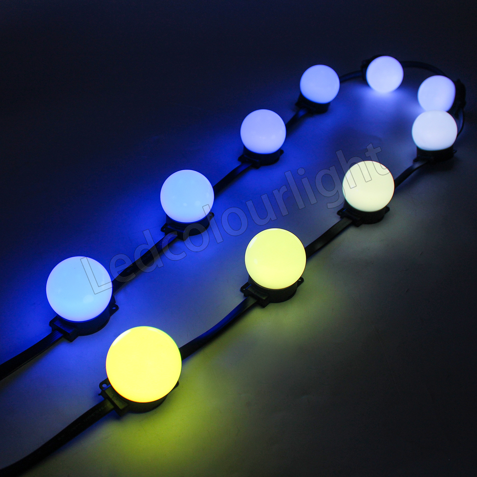 50mm 60mm RGB Programming LED Dot String Lights for Facade Stage Lighting