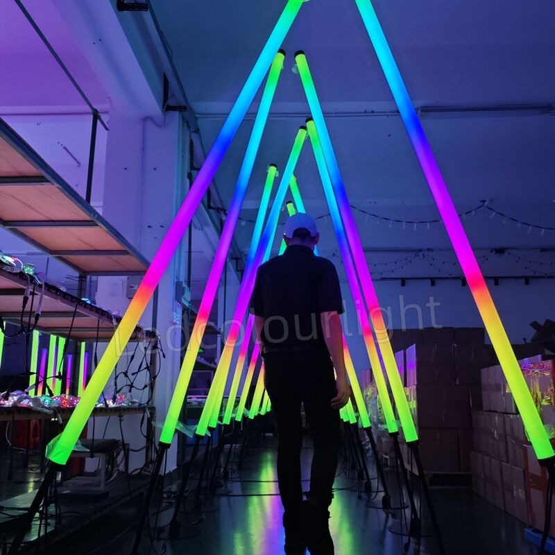 Led Light 2m 50mm 2m DMX RGB Programmable LED Tube Light