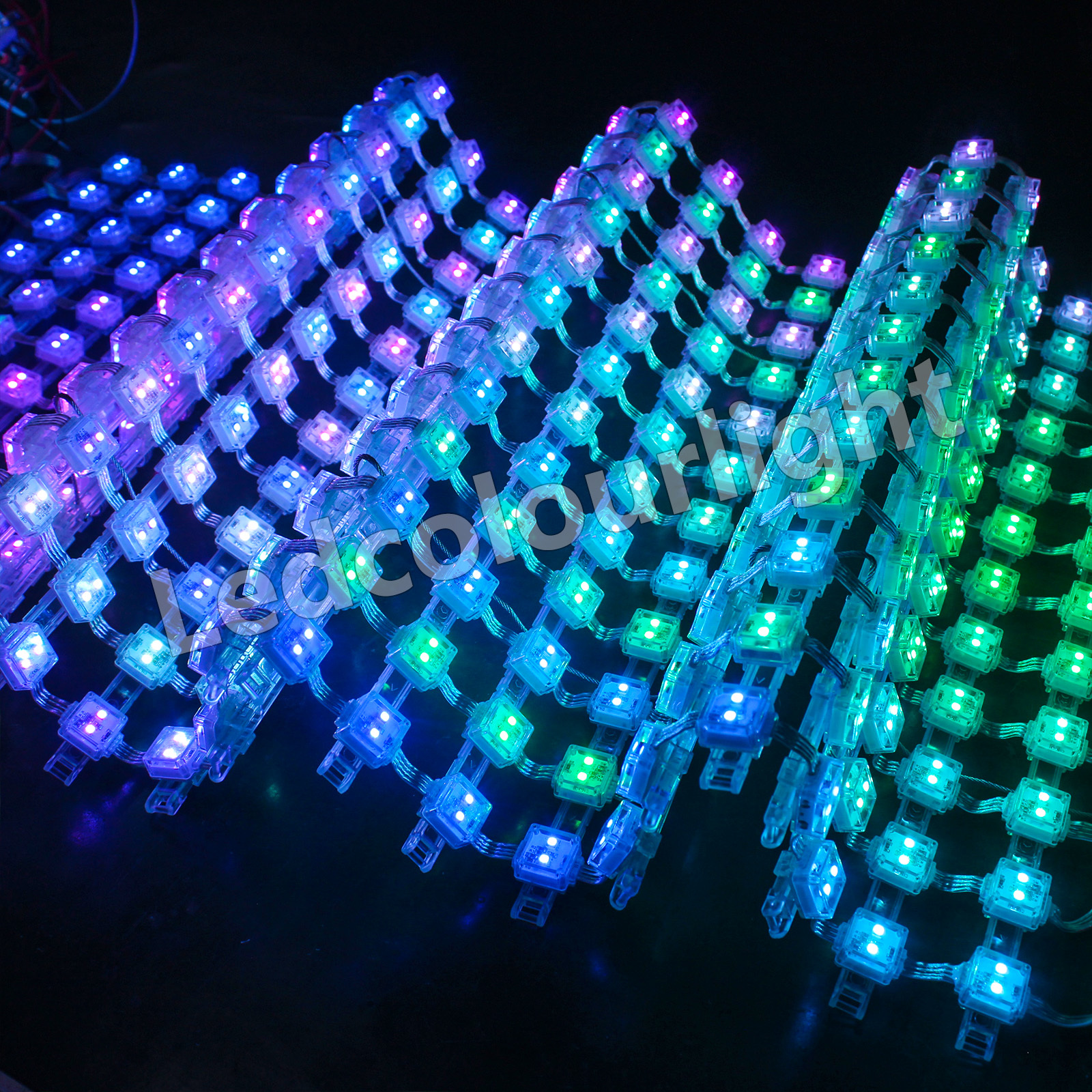 Led Mesh Display In Store P40 P50 P100 RGB LED Mesh Screen Light Flexible LED Mesh Display for ...