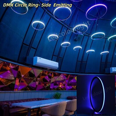 Programmable Side Emitting RGB Circular Light DMX RGBW LED Pixel Ring Light