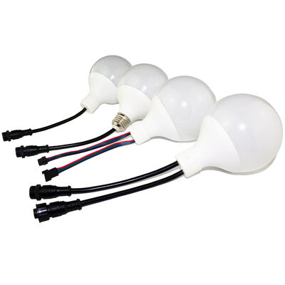 80mm Artnet Addressable Hanging E27 DMX LED Festoon RGB Pixel Light Bulb
