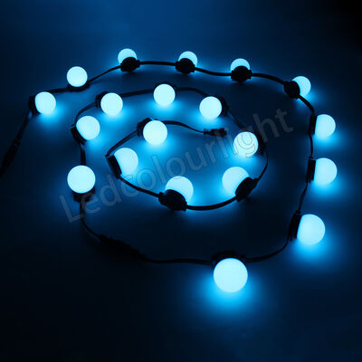 50mm 60mm RGB Programming LED Dot String Lights for Facade Stage Lighting