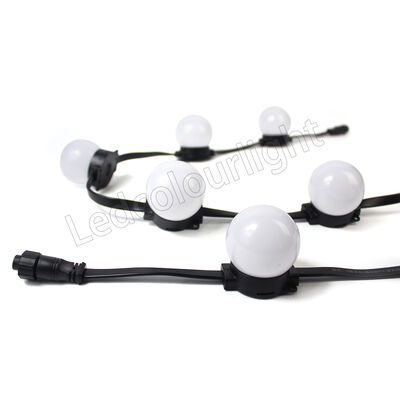 50mm 60mm RGB Programming LED Dot String Lights for Facade Stage Lighting